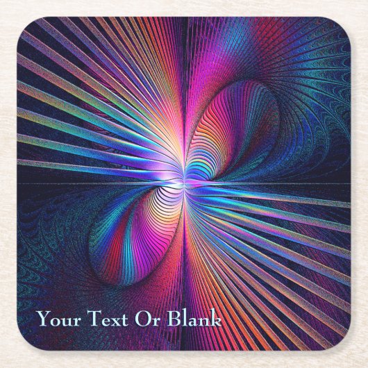 Strukturstörung Rechteckiger Pappuntersetzer (Vorderseite)