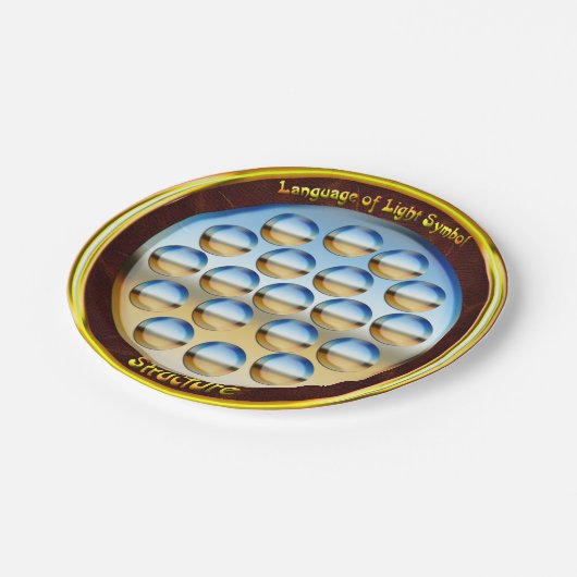 Struktursymbol Art Pappteller (Schrägansicht)