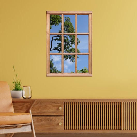 Strukturverzweigungsansicht aus einer FensterIllus Poster (Wohnzimmer 2)