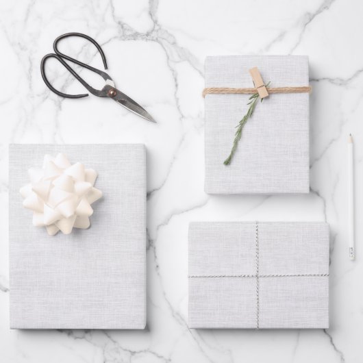 Strukturweiß Geschenkpapier Set (Vorderseite)