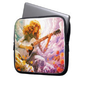 Strumming My Guitar in the Storm 10" Laptopschutzhülle (Vorderseite Links)