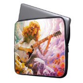 Strumming My Guitar in the Storm  Laptopschutzhülle (Vorderseite Links)