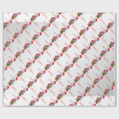 Strumpf Baby Goat Weihnachtswrapping Paper Geschenkpapier (Flach)
