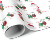 Strumpf Baby Goat Weihnachtswrapping Paper Geschenkpapier (Rolleneckpunkt)