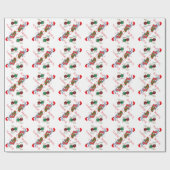 Strumpf Baby Goat Weihnachtswrapping Paper Geschenkpapier (Flach)