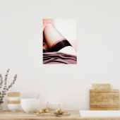 Strumpf Beine unter dem Rock Poster (Küche)