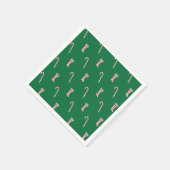 Strumpf & Candy Cane Pattern Napkins Serviette (Ecke)