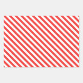 Strumpf Candy Cane Pattern Niedlicher Urlaub Weihn Geschenkpapier Set (Vorderseite 2)