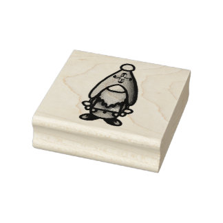Strumpf Cap Gnome Briefmarke Gummistempel