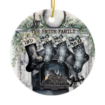 Strumpf der Familie Personalisiert Weihnachten