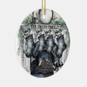 Strumpf der Familie Personalisiert Weihnachten Keramik Ornament (Rechts)