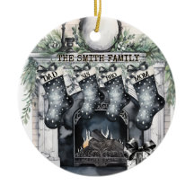 Strumpf der Familie Personalisiert Weihnachten