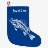 Strumpf der personalisierten Fischknochen Kleiner Weihnachtsstrumpf (Vorderseite)
