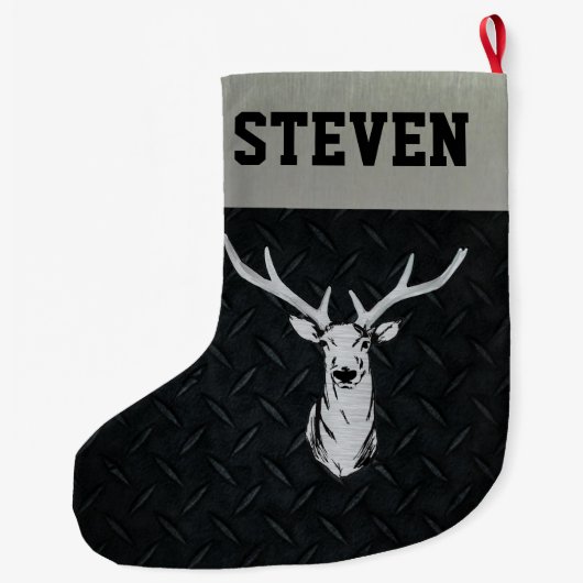 Strumpf der Rotwild-Jagd-Männer Weihnachts Großer Weihnachtsstrumpf (Rückseite)