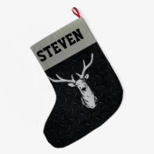 Strumpf der Rotwild-Jagd-Männer Weihnachts Großer Weihnachtsstrumpf (Rückseite (Hängend))