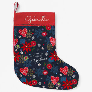 Strumpf des Weihnachtsfeiertags-  der Herz-  Kleiner Weihnachtsstrumpf