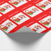 Strumpf-Drache-Geschenk-Verpackung Geschenkpapier (Ecke)