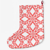 Strumpf French Bulldog Pattern Großer Weihnachtsstrumpf (Rückseite)