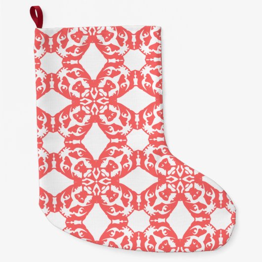 Strumpf French Bulldog Pattern Großer Weihnachtsstrumpf (Vorderseite)