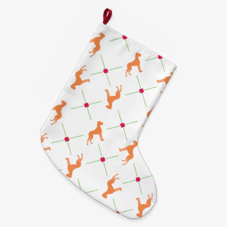 Strumpf French Bulldog Pattern Großer Weihnachtsstrumpf