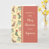 Strumpf & Geschenke Stepama Frohe Weihnachten Karte (Gelbe Blume)