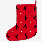 Strumpf Great Dane Pattern Großer Weihnachtsstrumpf (Rückseite)