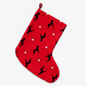 Strumpf Great Dane Pattern Großer Weihnachtsstrumpf (Vorderansicht (hängend))
