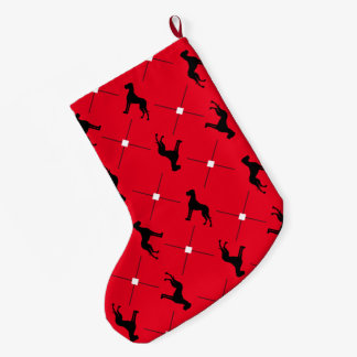 Strumpf Great Dane Pattern Großer Weihnachtsstrumpf