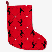 Strumpf Great Dane Pattern Großer Weihnachtsstrumpf (Vorderseite)
