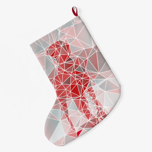 Strumpf Great Dane Pattern Großer Weihnachtsstrumpf (Rückseite (Hängend))