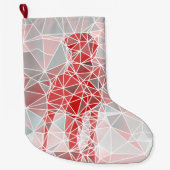 Strumpf Great Dane Pattern Großer Weihnachtsstrumpf (Vorderseite)