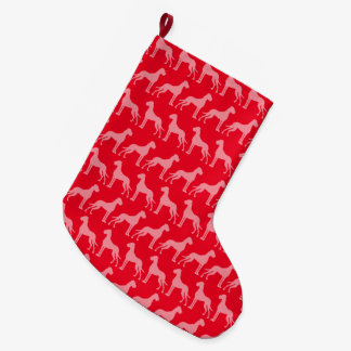 Strumpf Great Dane Pattern Großer Weihnachtsstrumpf