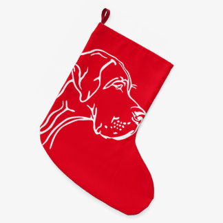 Strumpf Great Dane Pattern Großer Weihnachtsstrumpf