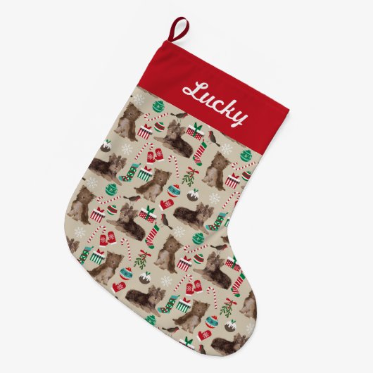 Strumpf Großer Weihnachtsstrumpf (Vorderansicht (hängend))