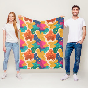 Strumpf Halloween-Herbstlaube Nahtloses Muster Fleecedecke