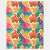 Strumpf Halloween-Herbstlaube Nahtloses Muster Fleecedecke (Vorderseite)