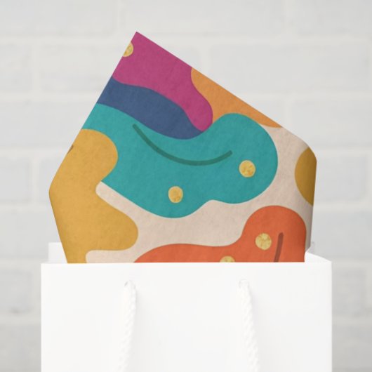 Strumpf Halloween-Herbstlaube Nahtloses Muster Seidenpapier (Geschenktüte)