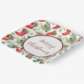 Strumpf mit Rot und Grün Pappteller (Gewinkelt)