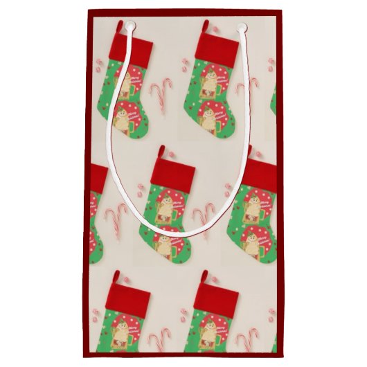 Strumpf Papiertaschen Kleine Geschenktüte (Vorderseite)