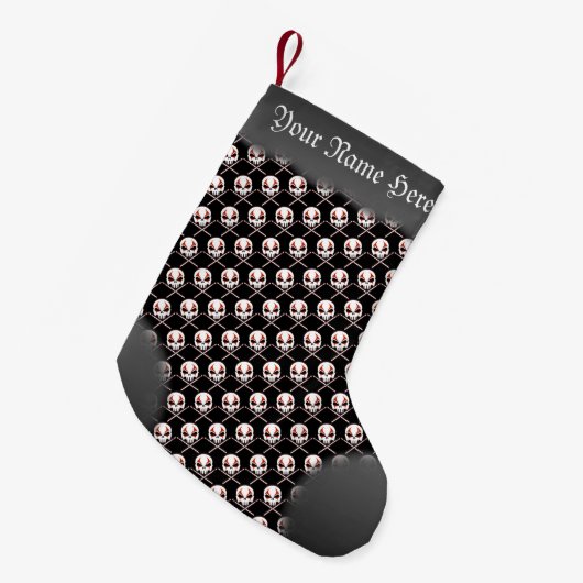 Strumpf-Rock und Roll-Drummer Kleiner Weihnachtsstrumpf (Vorderansicht (hängend))