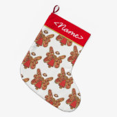 Strumpf Roter Wächter Großer Weihnachtsstrumpf (Vorderansicht (hängend))