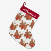 Strumpf Roter Wächter Großer Weihnachtsstrumpf (Vorderansicht (hängend))