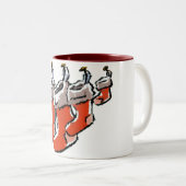 Strumpf-Tasse Zweifarbige Tasse (VorderseiteRechts)