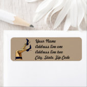 Strumpf und Blue Stiletto-Heels (Insitu)