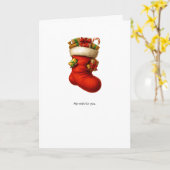 Strumpf-Urlaubskarte Karte (Gelbe Blume)