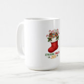 Strumpf voller Freude Kaffeetasse (Vorderseite Links)