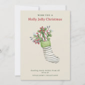 Strumpf Watercolor Weihnachten (Vorderseite)