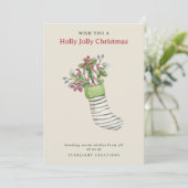 Strumpf Watercolor Weihnachten (Stehend Vorderseite)