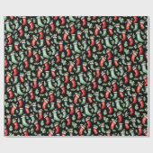 Strumpf Weihnachten Geschenkpapier (Flach)