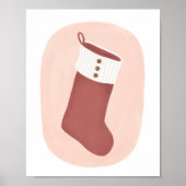 Strumpf Weihnachten Urlaub Wohngestaltung Mauer Poster (Vorne)